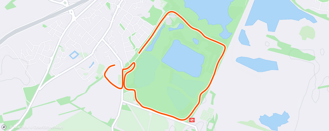 Map of the activity, Morning Run