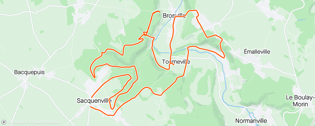 Mappa dell'attività Sortie VTT le matin