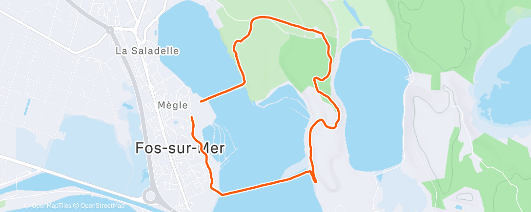 Map of the activity, Marche matinale