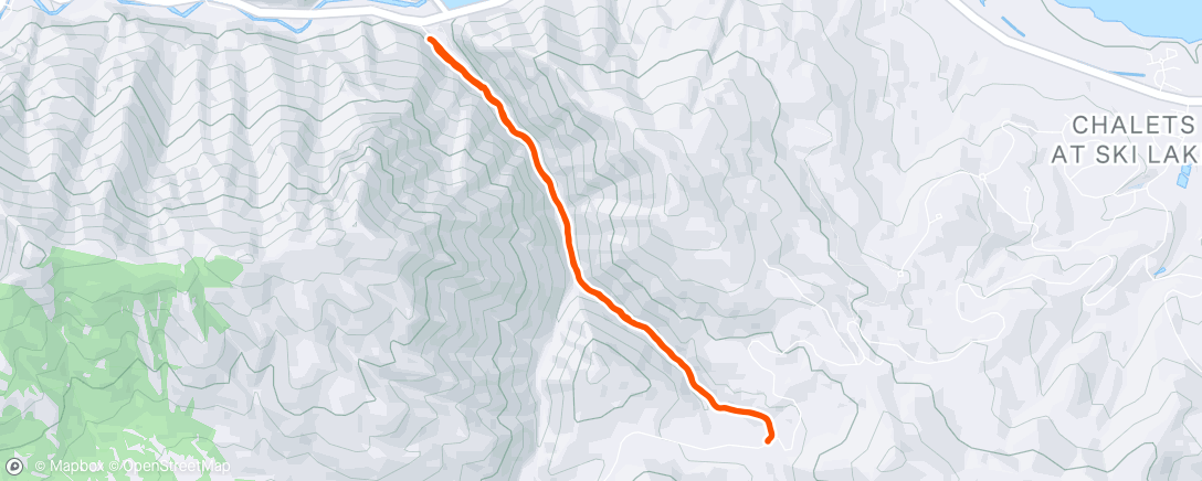 Map of the activity, Morning Trail Run