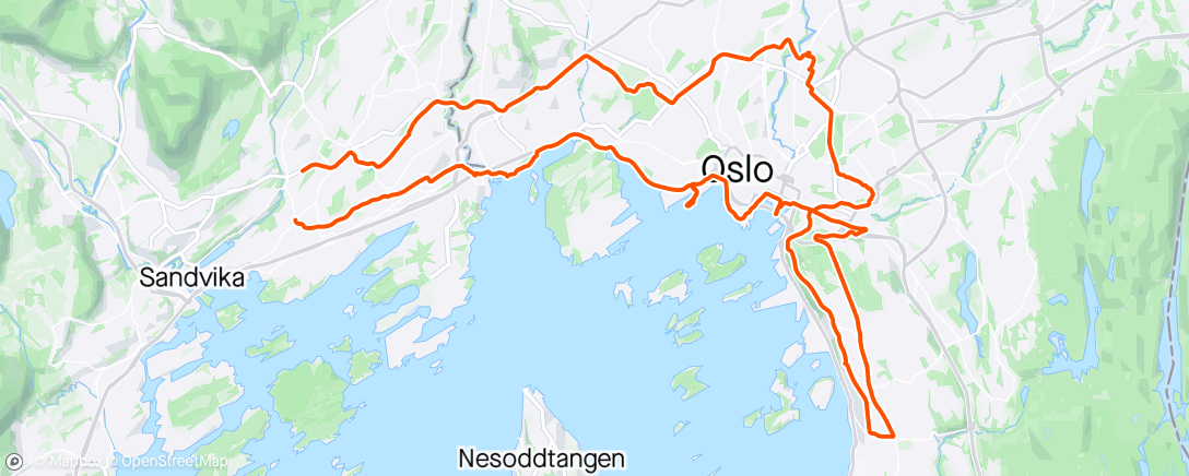 Map of the activity, Sightseeing med min bror Øyvind