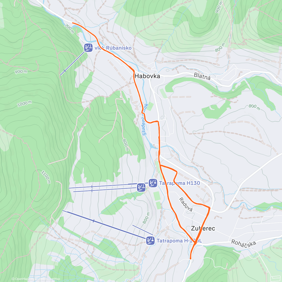 Карта физической активности (🌨️)