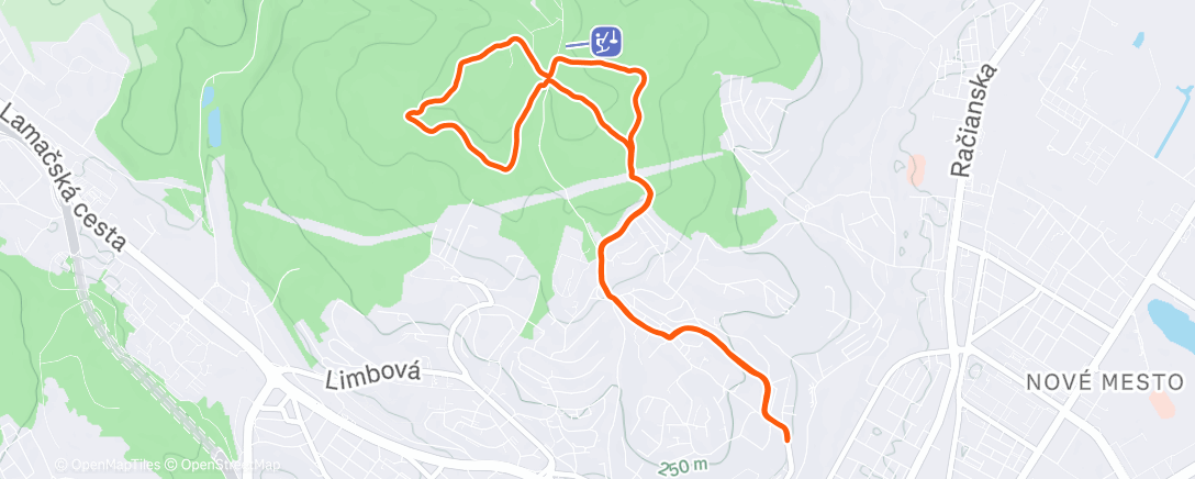 Map of the activity, kamzik s Matou