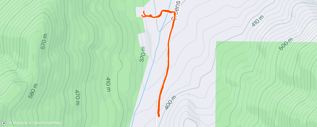 Map of the activity, Walking while sick