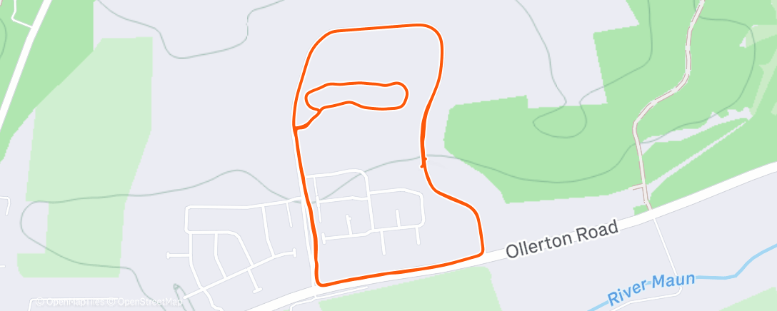 Map of the activity, Lunch Run