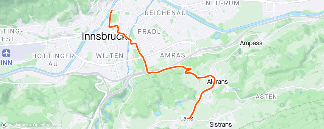 Map of the activity, Zwift - Bruce Law  (EVZ) 's Meetup on 2018 UCI Worlds Short Lap in Innsbruck
