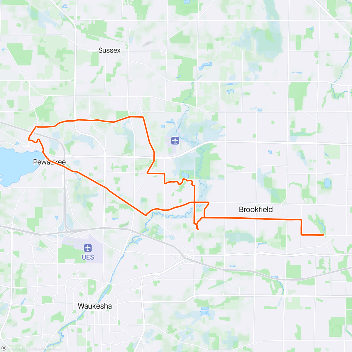 Map of the activity, TuTh West
