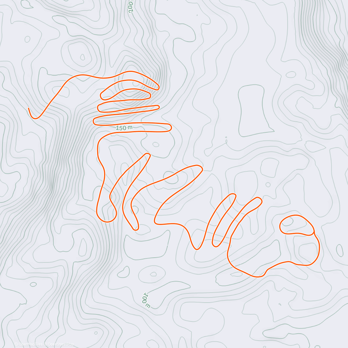 Map of the activity, TPV - Workout: Grundlage / Frequenz / Pyramide