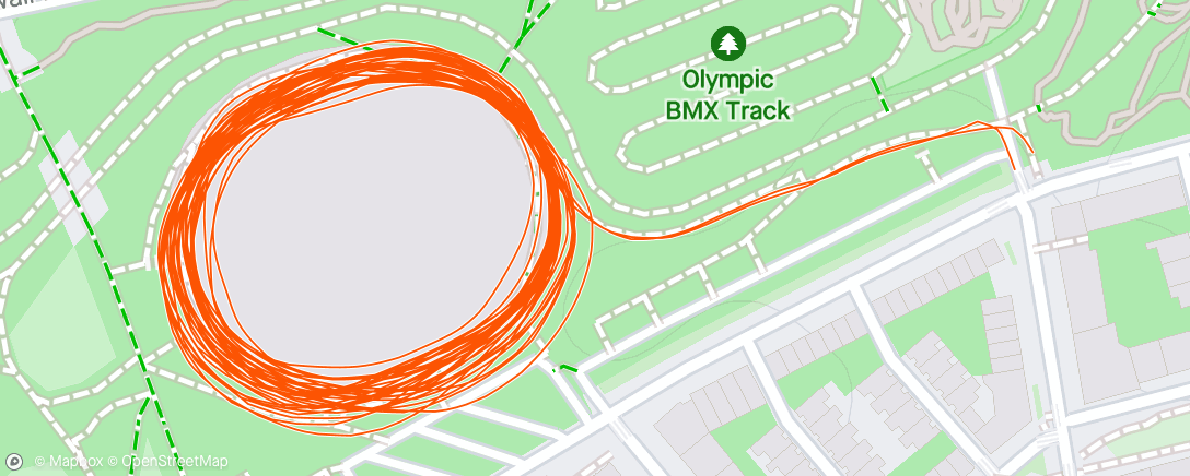 Map of the activity, Under the Velodrome Roof