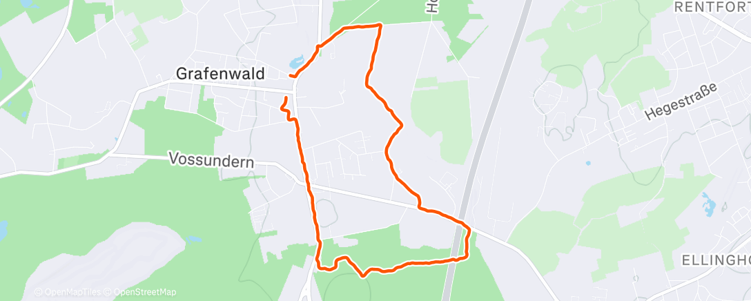 Map of the activity, Spazierengehen