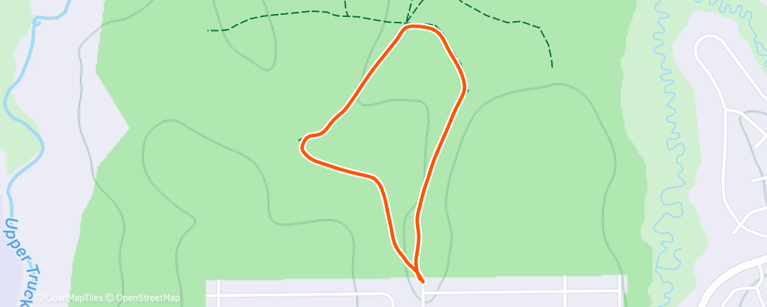 Map of the activity, Afternoon Hike