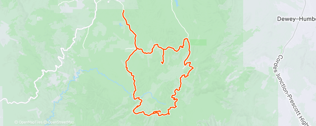 Карта физической активности (Afternoon Mountain Bike Ride)