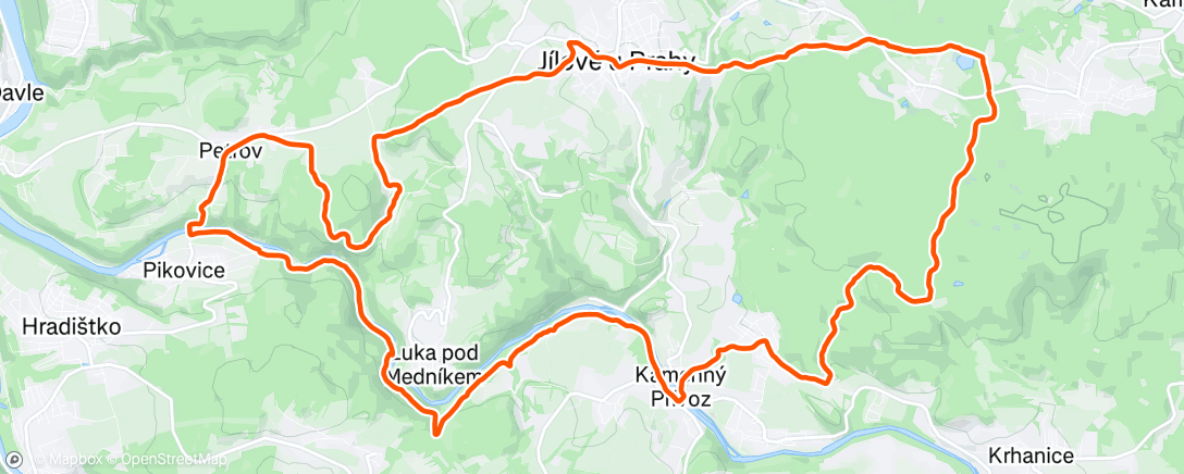 Map of the activity, Posázavská stezka 2025