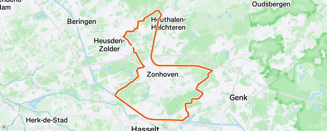 Map of the activity, Lunch Gravel Ride