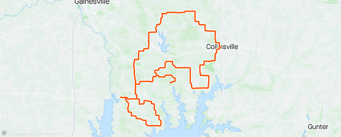 Mapa de la actividad, Collinsville Gravel: No Muck for me