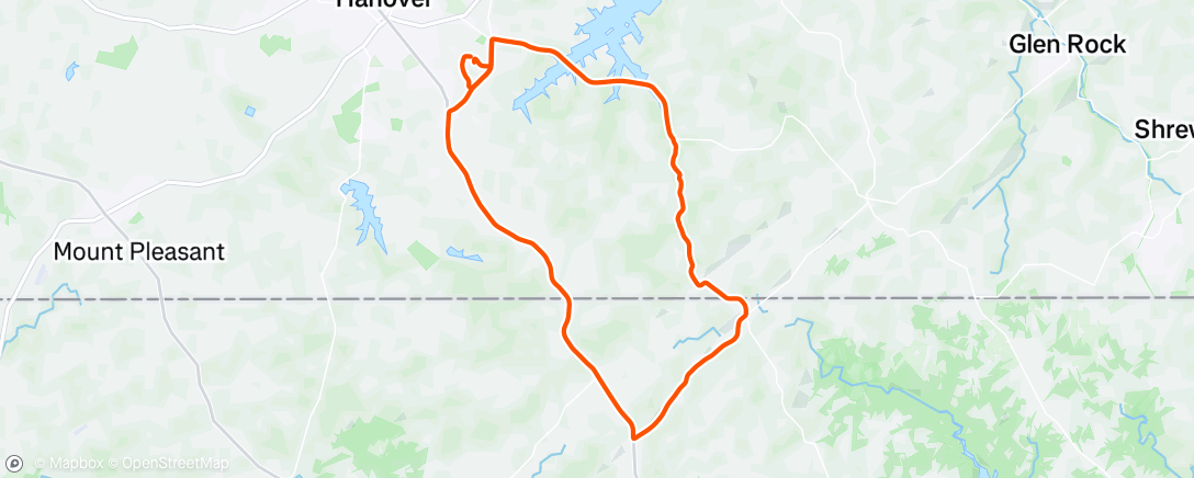 Map of the activity, Afternoon Ride