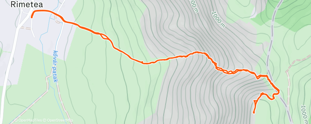 Карта физической активности (Afternoon Hike)