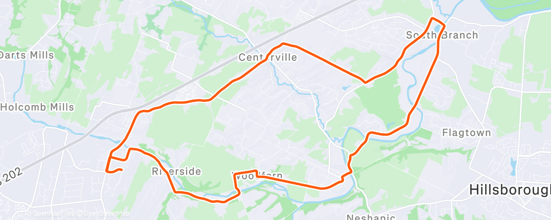 Map of the activity, Morning Ride