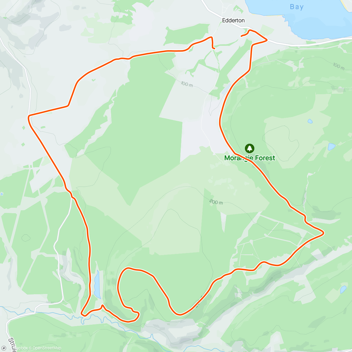Map of the activity, Strathrory Loop