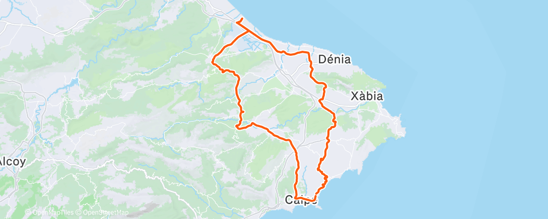 Map of the activity, Morning Ride