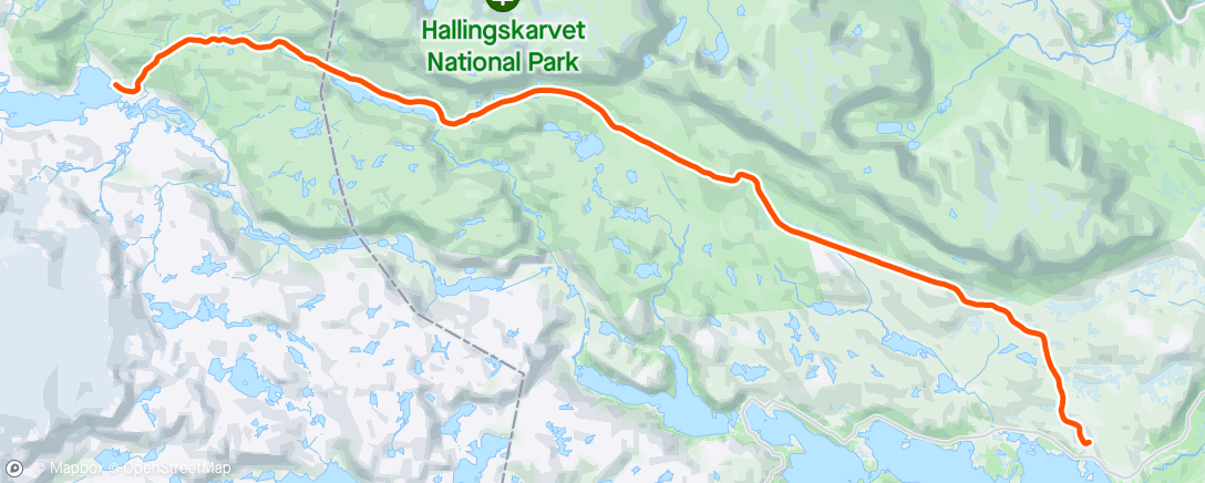 Map of the activity, Skarverennet '24
