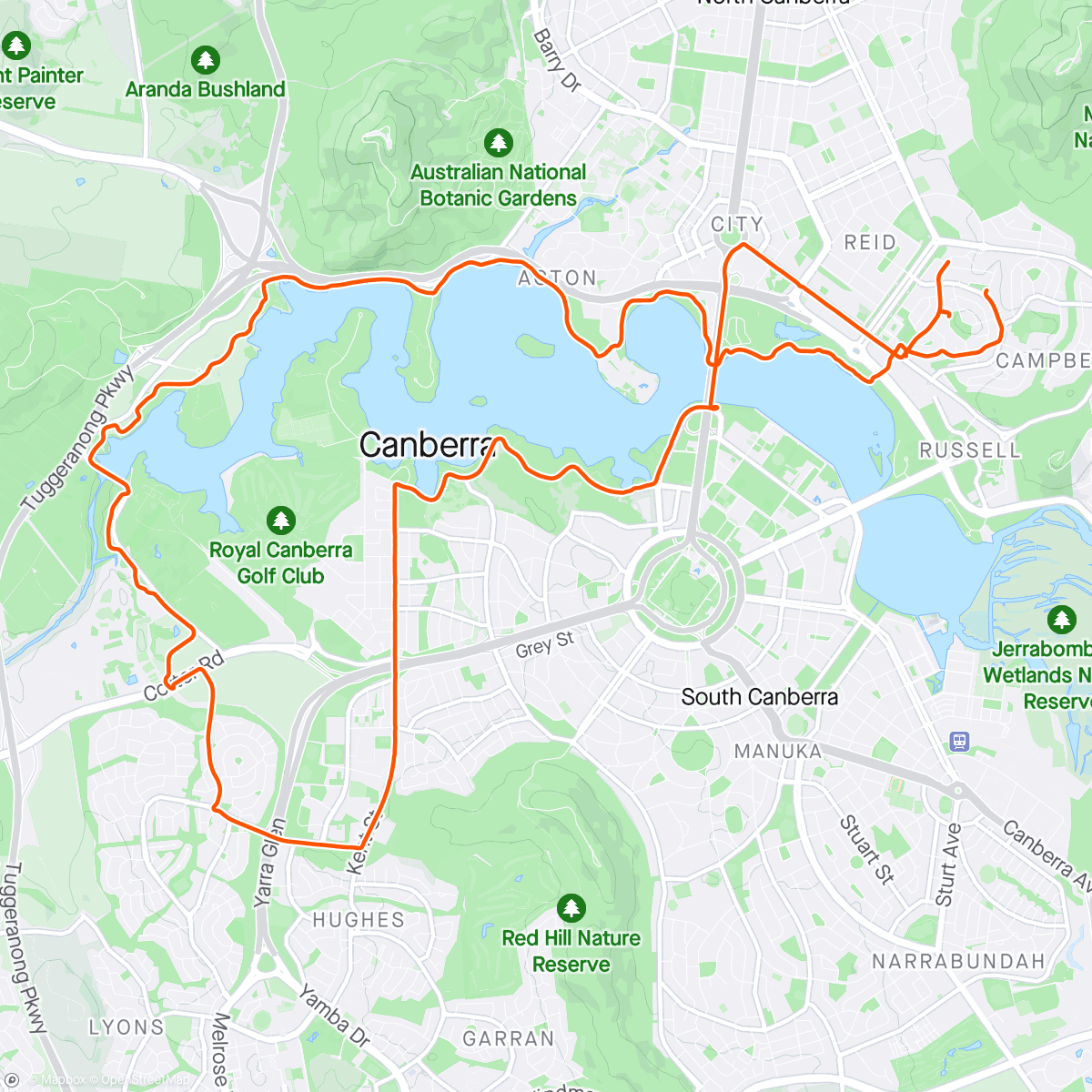 Map of the activity, Morning ride with Cat!