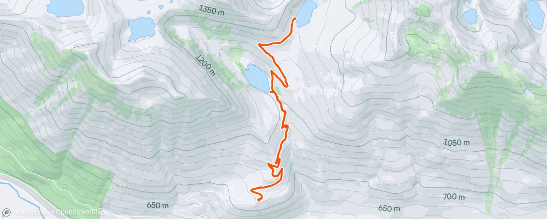 Map of the activity, Afternoon Hike