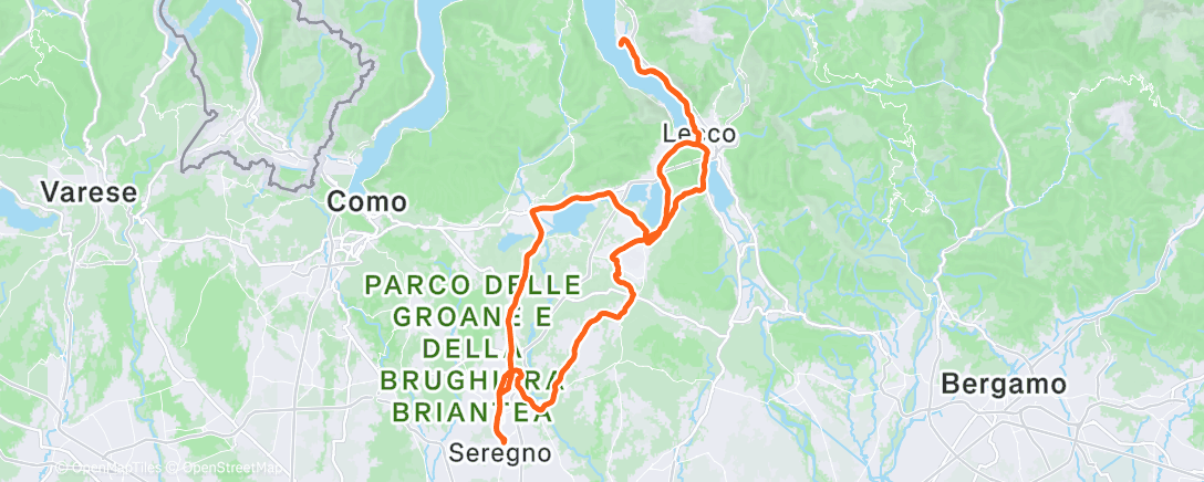 Map of the activity, Morning Ride
