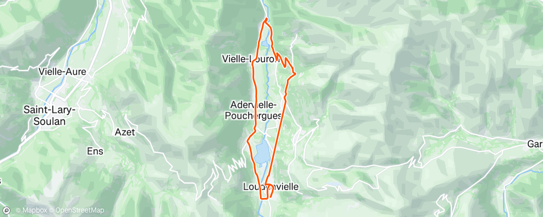 Map of the activity, Sortie vélo le matin