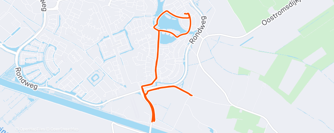 Map of the activity, Hill sprints