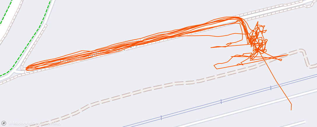 Map of the activity, Course à pied en soirée