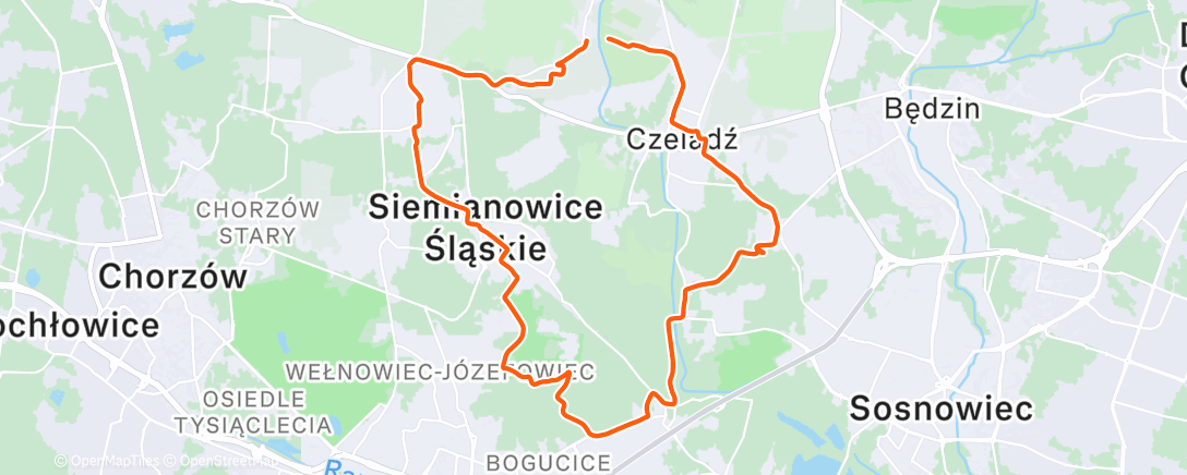 Map of the activity, Morning Gravel Ride