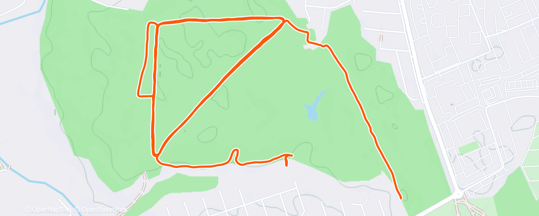 Map of the activity, Северный лыжный заезд (после обеда)