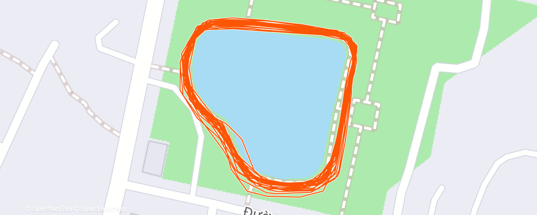 Map of the activity, Afternoon Run
