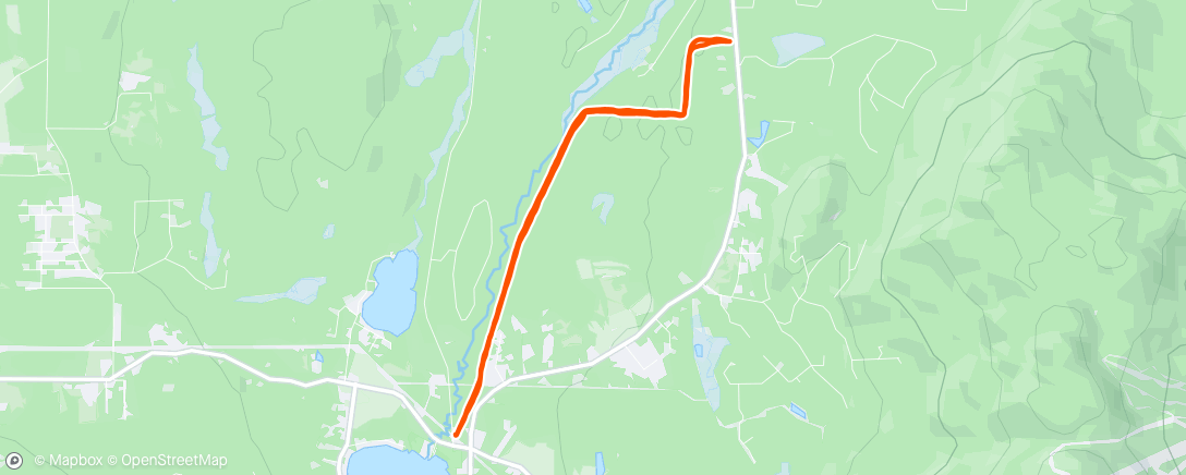 Map of the activity, Ski de fond encore la Montagnarde