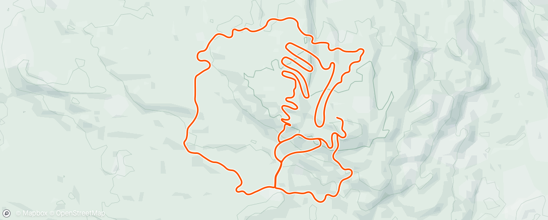 Map of the activity, TrainingPeaks Virtual - Fast Finish