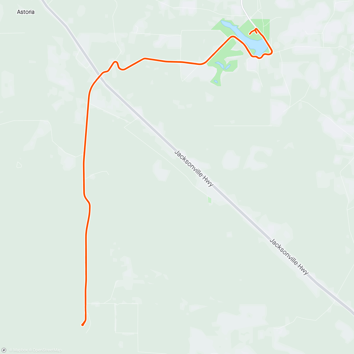 Map of the activity, Morning Ride with my man