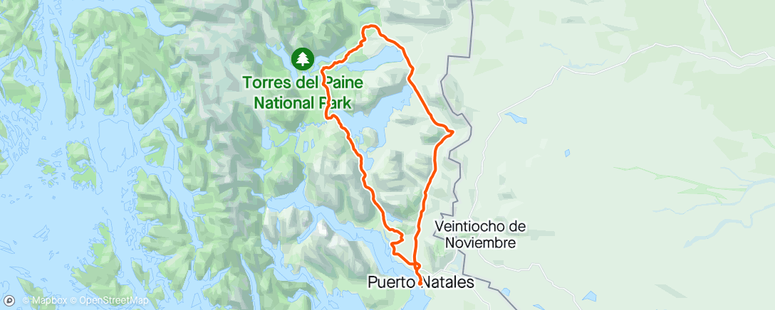 Map of the activity, Gravel del fuego