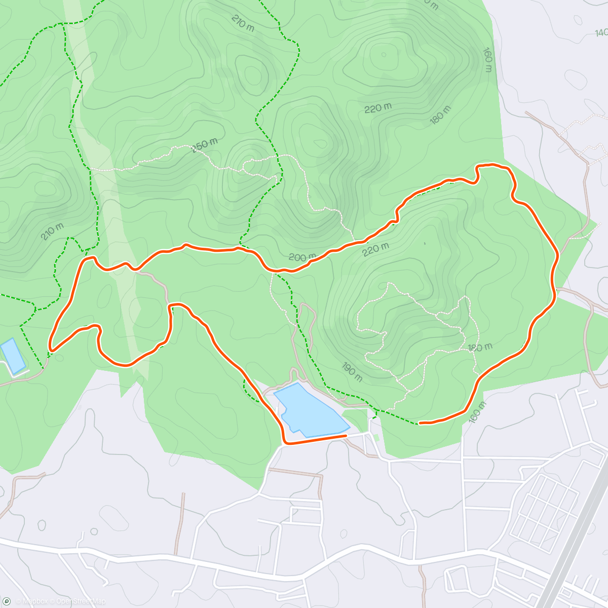 Map of the activity, Jungle Hike Khao Mei Kheo
