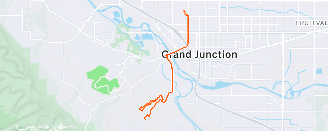 Map of the activity, Afternoon Ride