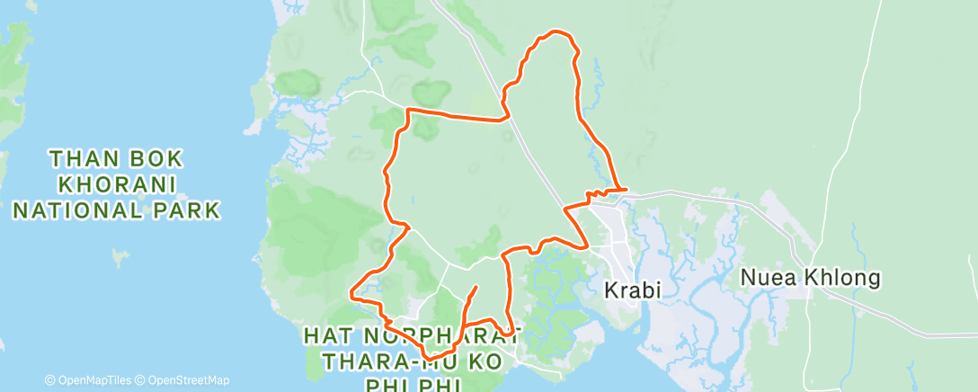Map of the activity, Thailand Ride 14 🇹🇭 Scenic ride 🌴 some gnarly dogs 🐕 plus a cheeky seg 😂