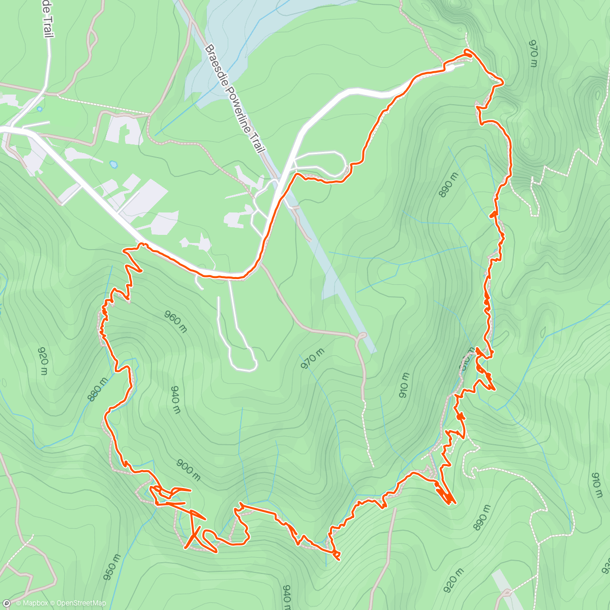 Map of the activity, Grand Canyon and Neates Glen