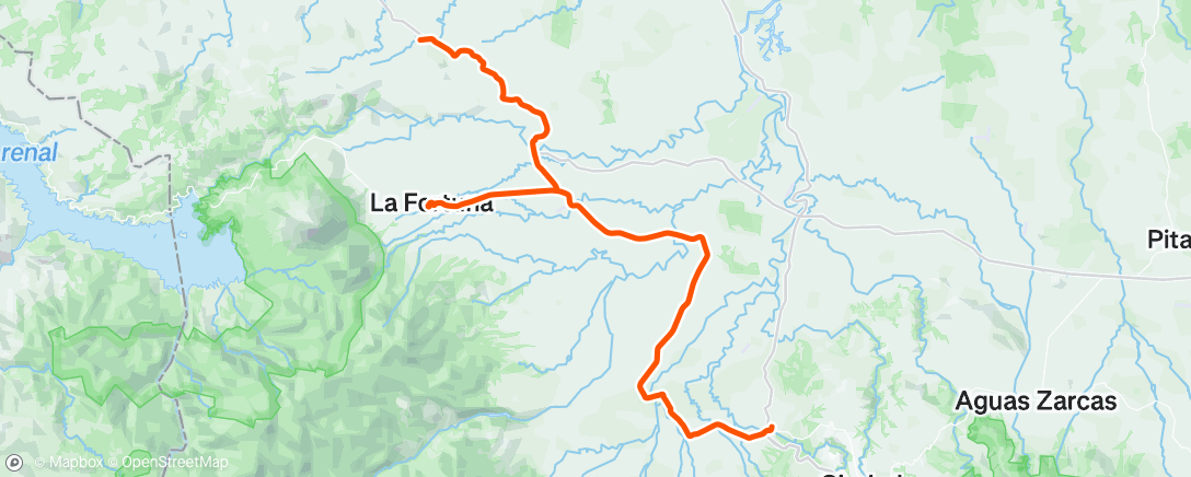 Map of the activity, Vuelta ciclística por la mañana