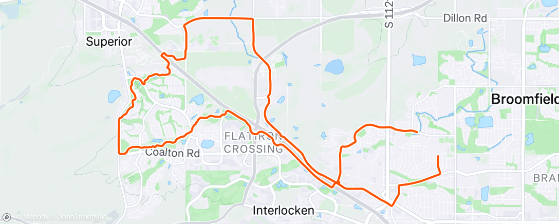 Map of the activity, Monday road miles with my bestest❤️