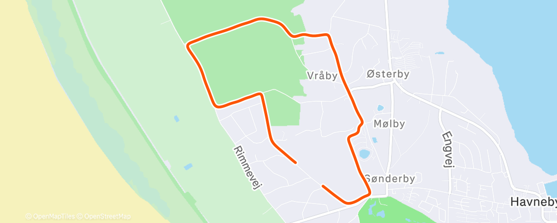 Map of the activity, Rømø 2