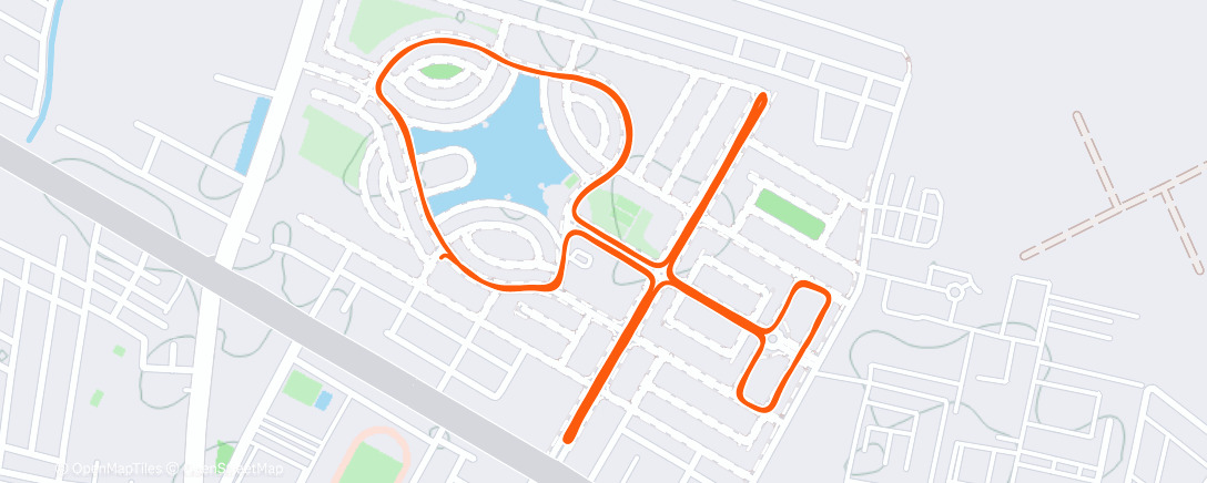 Map of the activity, Morning Run