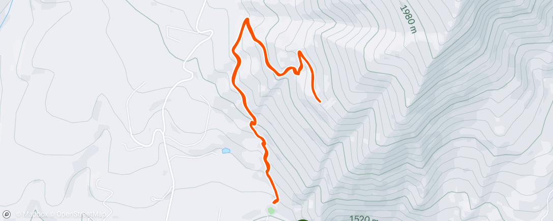 Map of the activity, Bridger foothills to the M