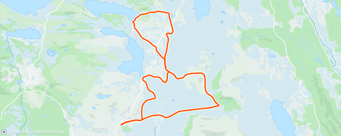 Map of the activity, Lunch Nordic Ski