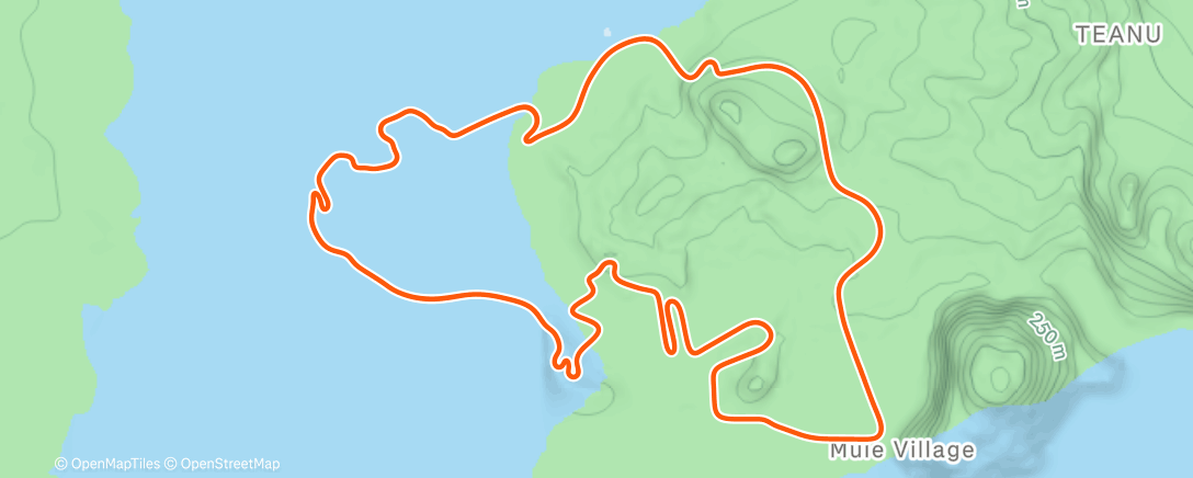 Map of the activity, Zwift - SST (Short) on Beach Island Loop in Watopia