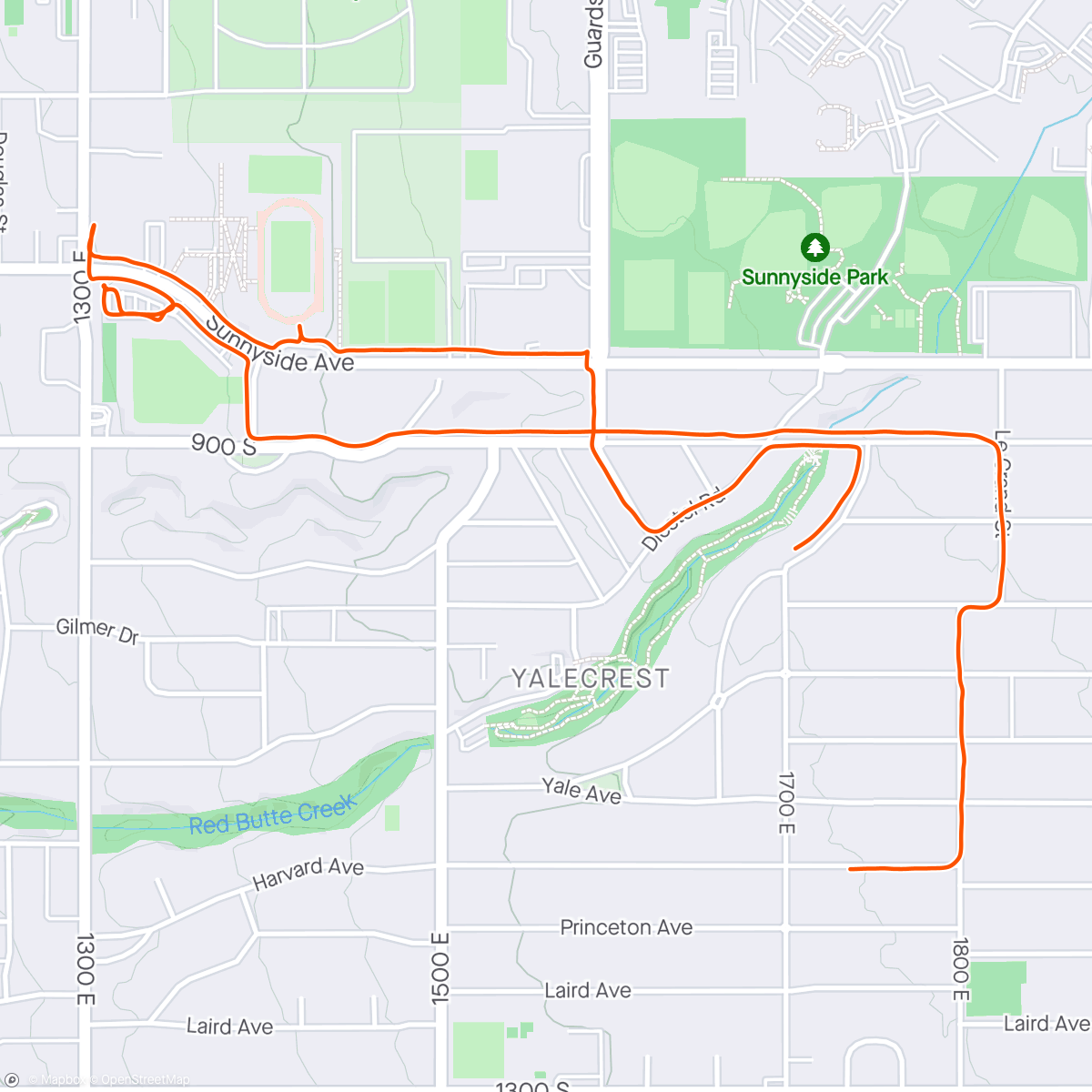 Map of the activity, Slurpee run
